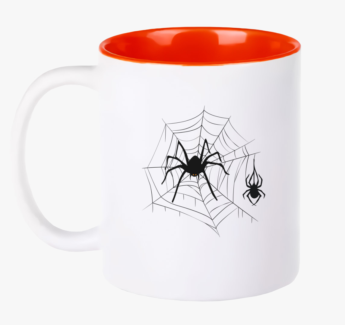 Spider Halloween bögre — Piros