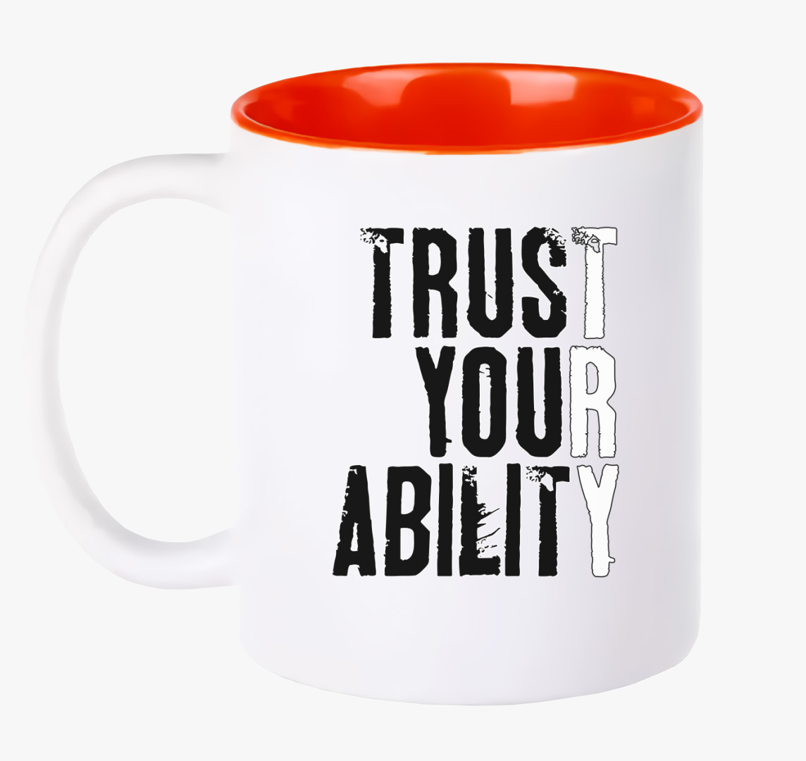 Trust your ability bögre — Piros