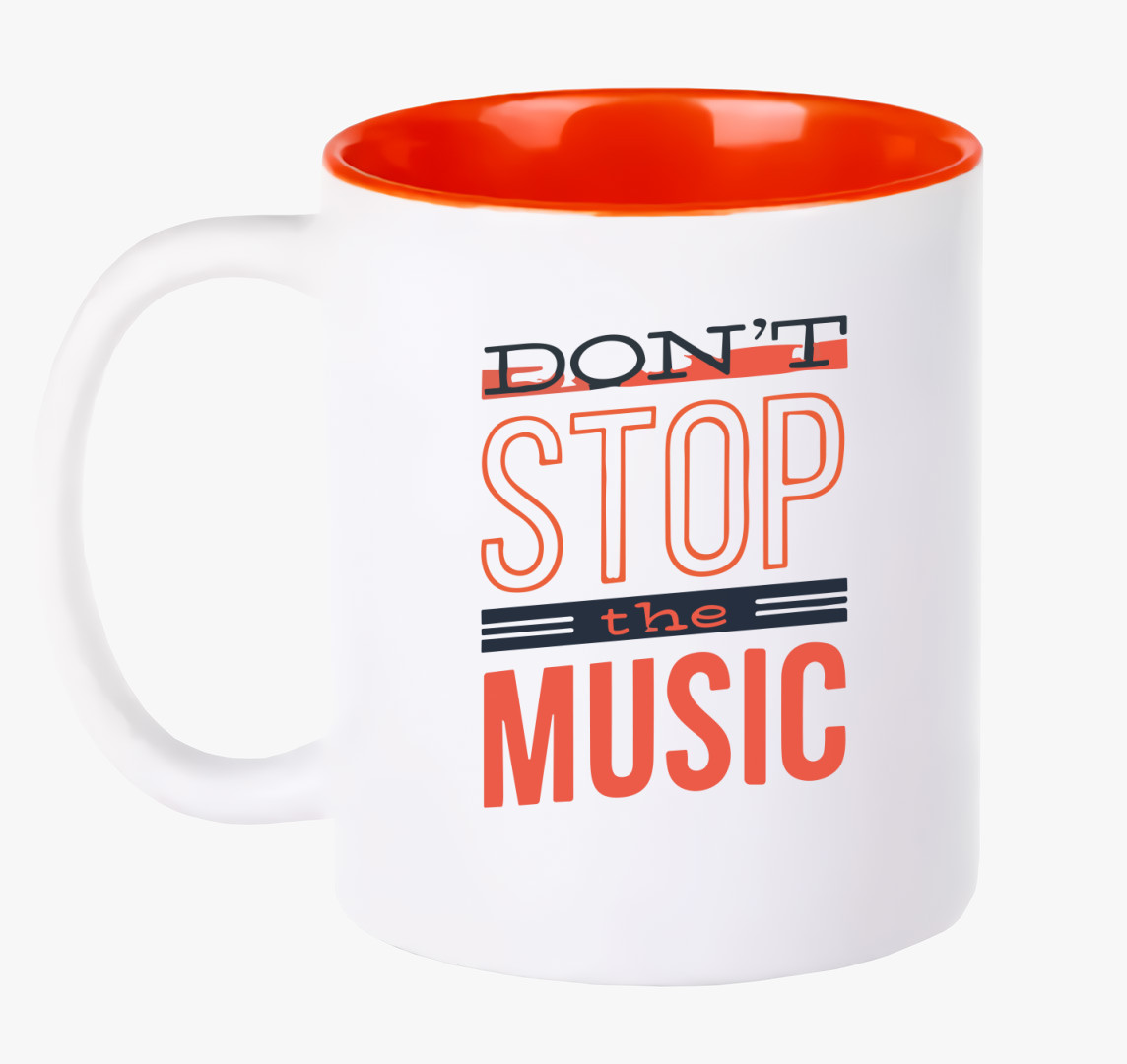 Dont stop the music bögre — Piros