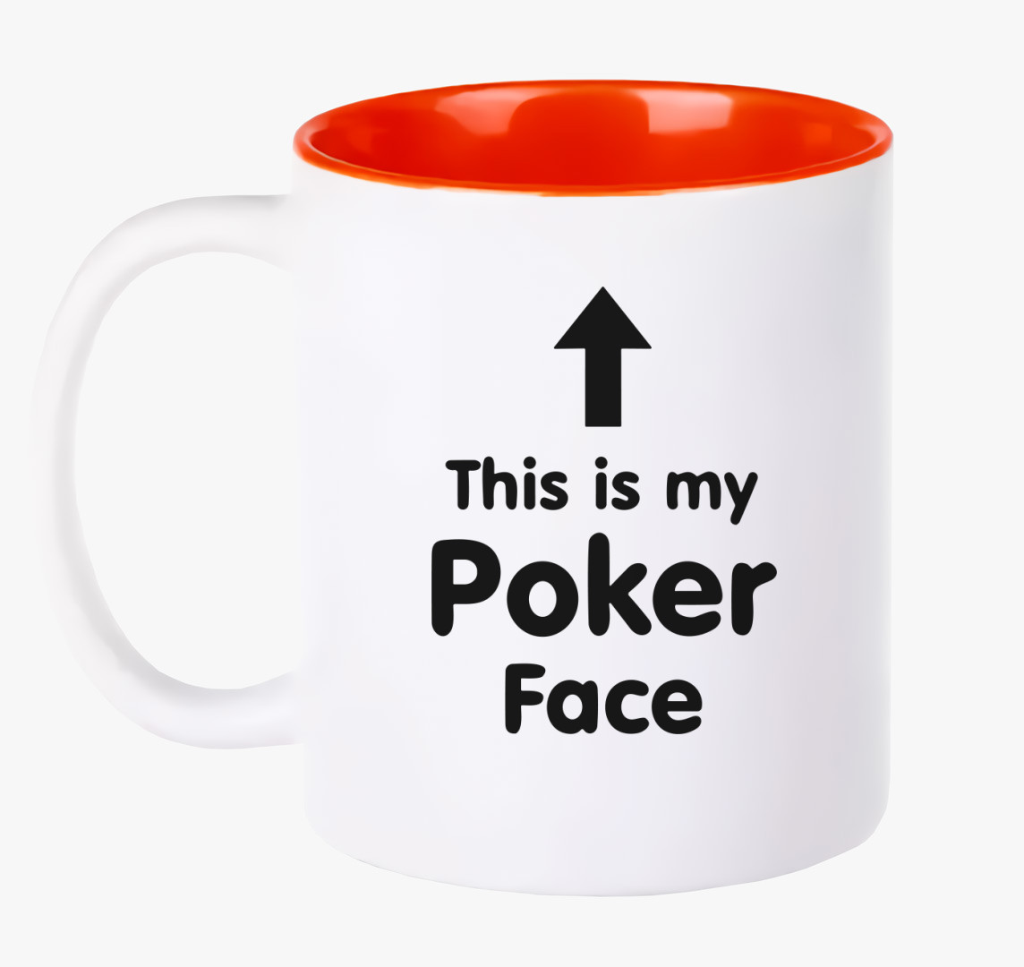 This is my Poker Face bögre — Piros