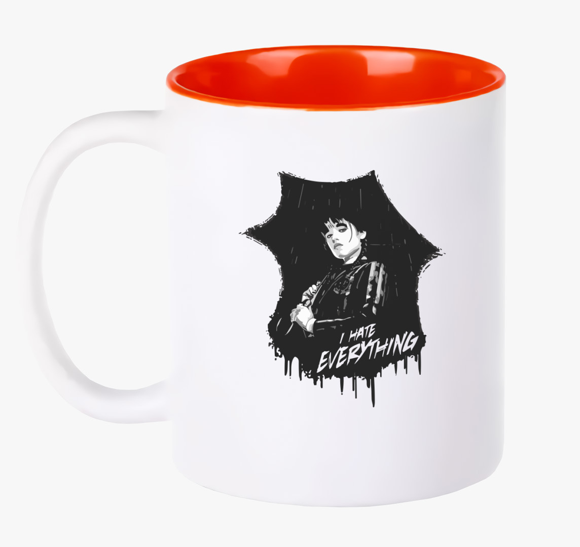 Wednesday I hate everything bögre — Piros