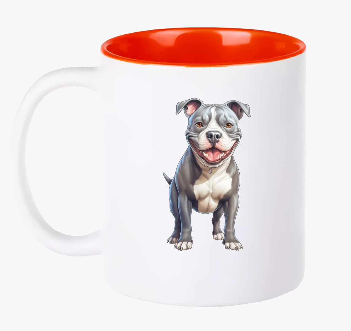 American Pitbull bögre — Piros