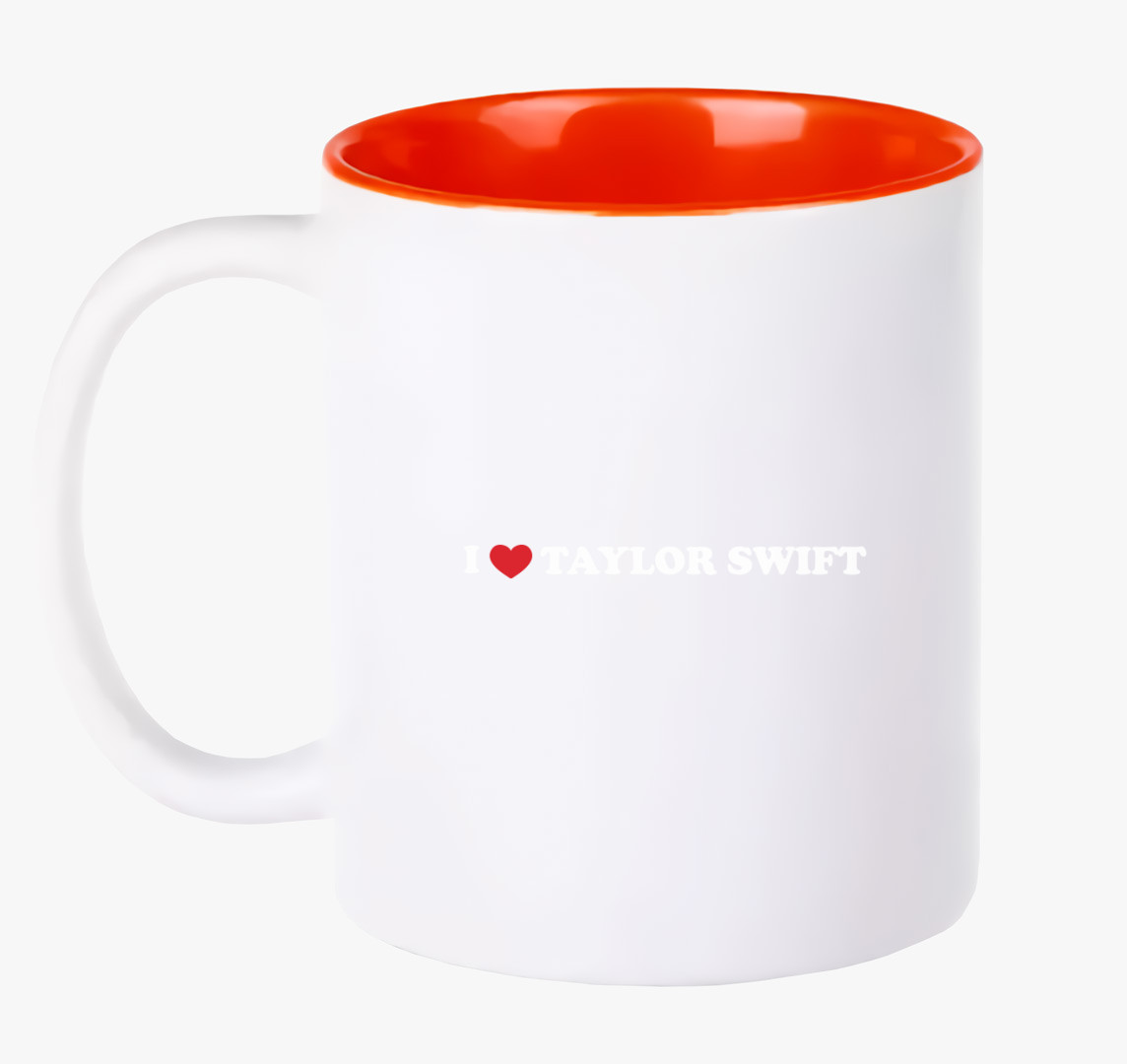 Love TS white bögre — Piros