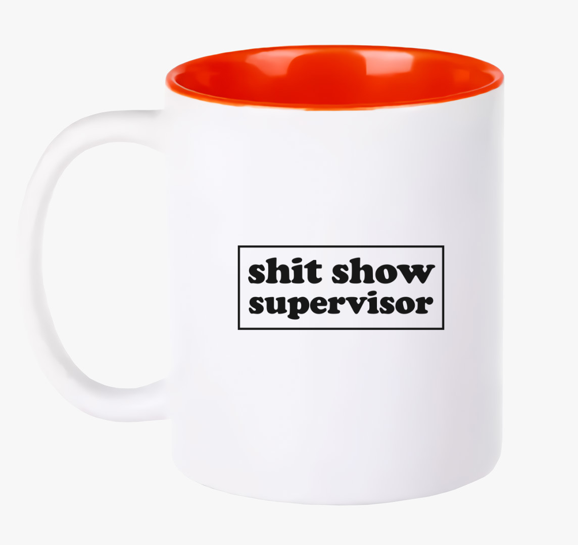 Shit show supervisor bögre — Piros