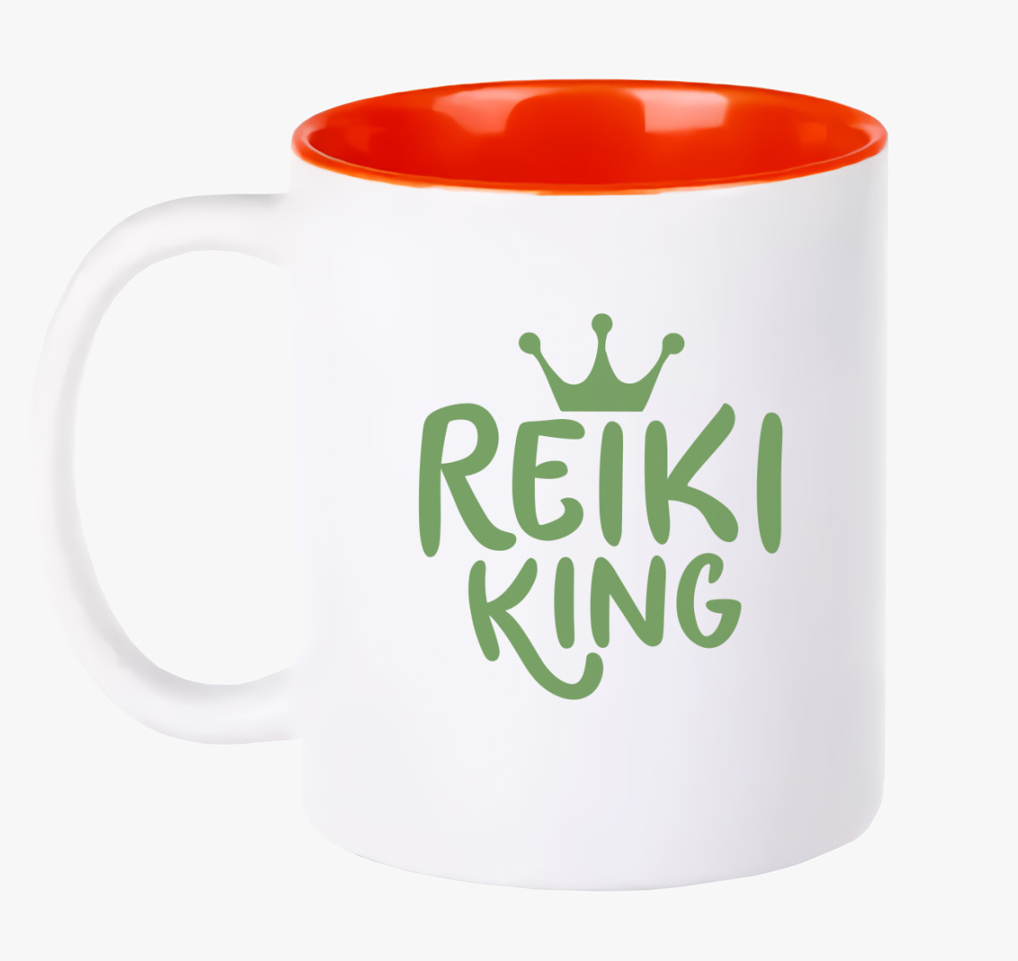 Reiki king zöld bögre — Piros