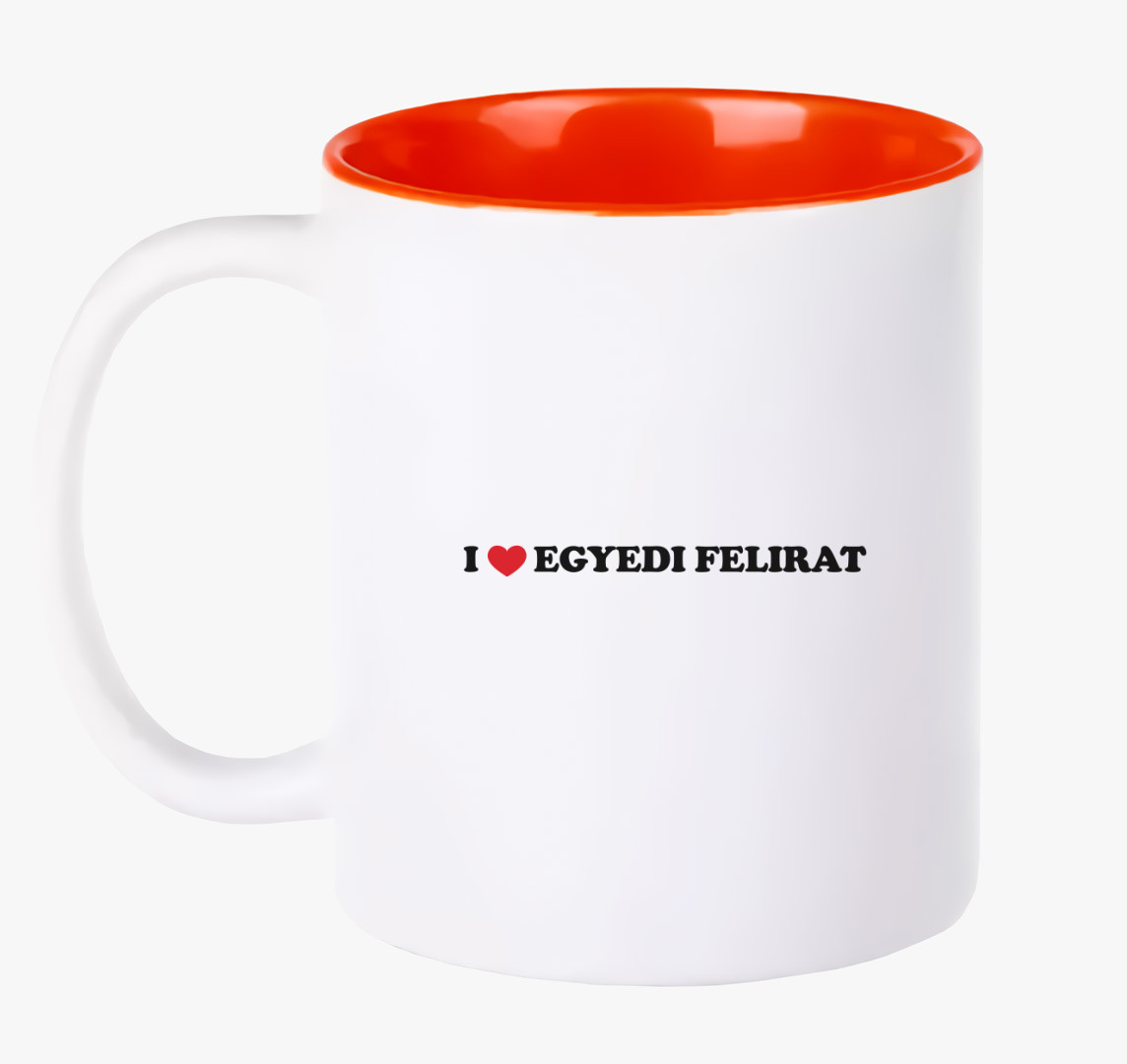 I love egyedi bögre — Piros
