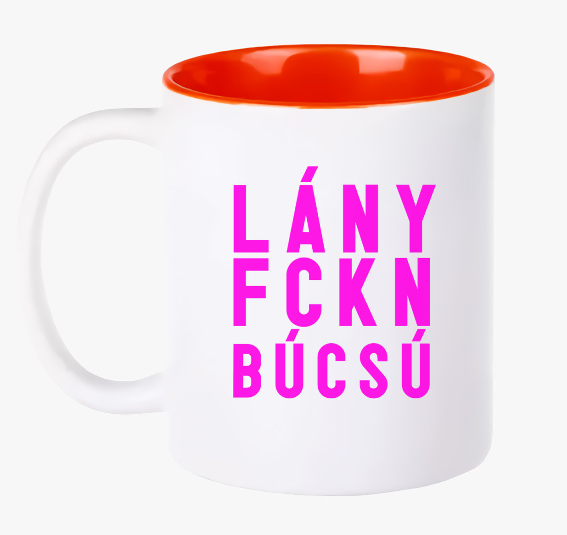 Lány FCKN Búcsú bögre — Piros