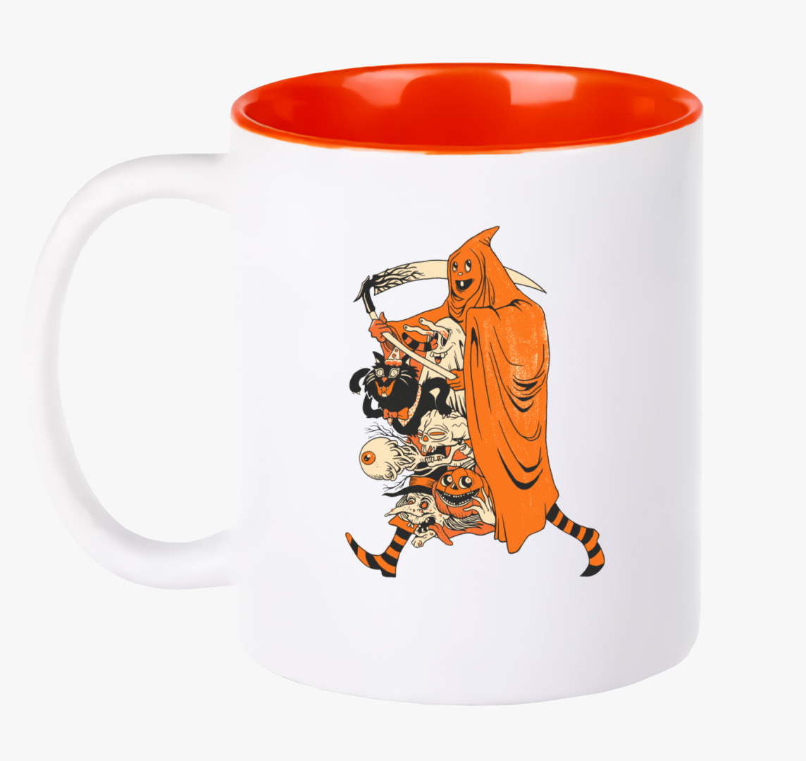 Halloween-es ijesztő bögre — Piros