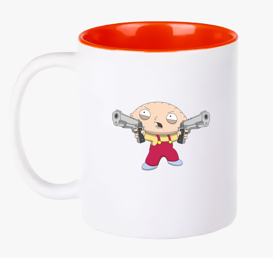 Stewie Griffin bögre — Piros