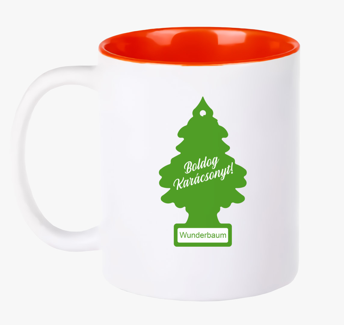 Wunderbaum karácsonyfa bögre — Piros