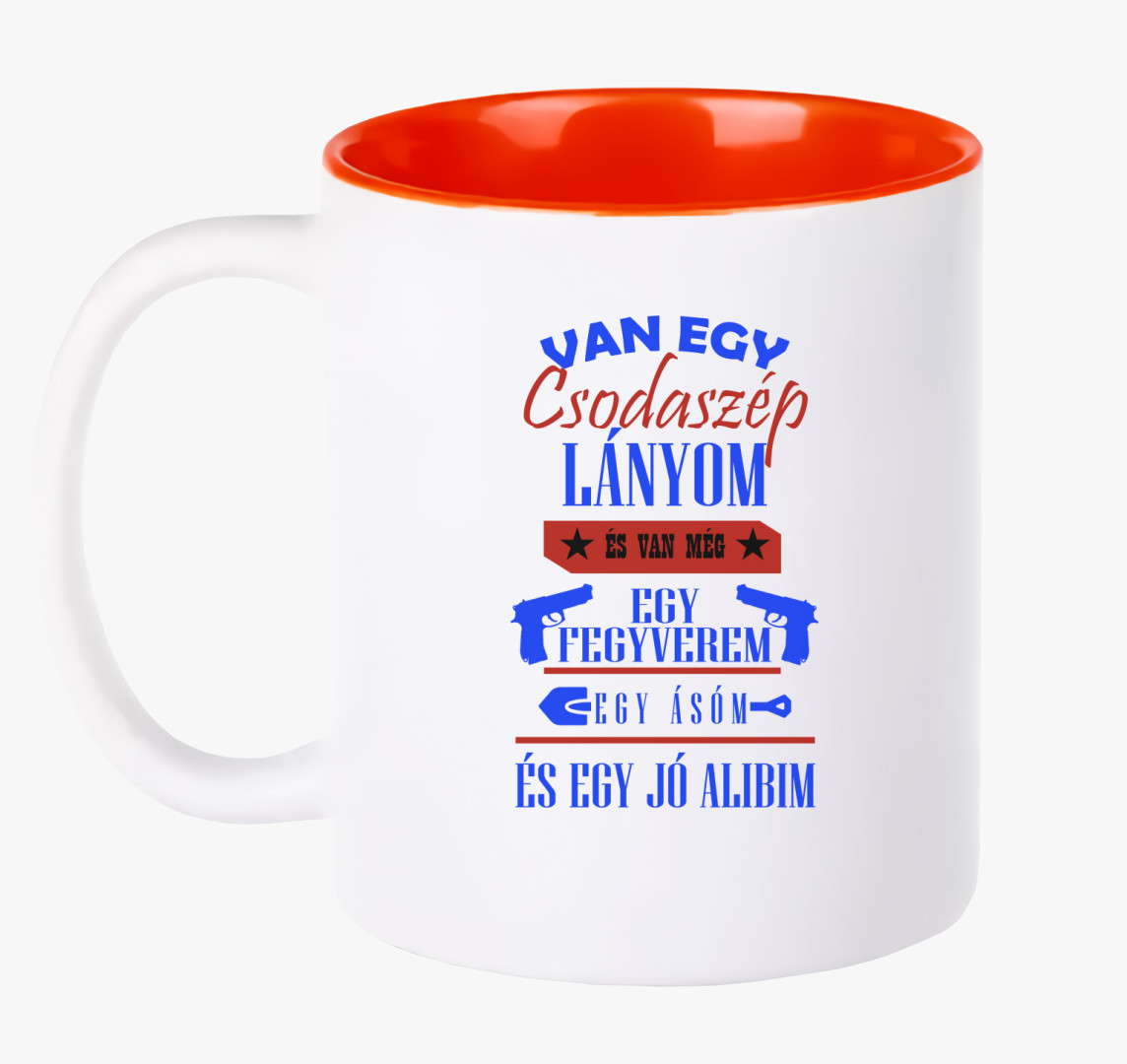 Van egy lányom bögre — Piros