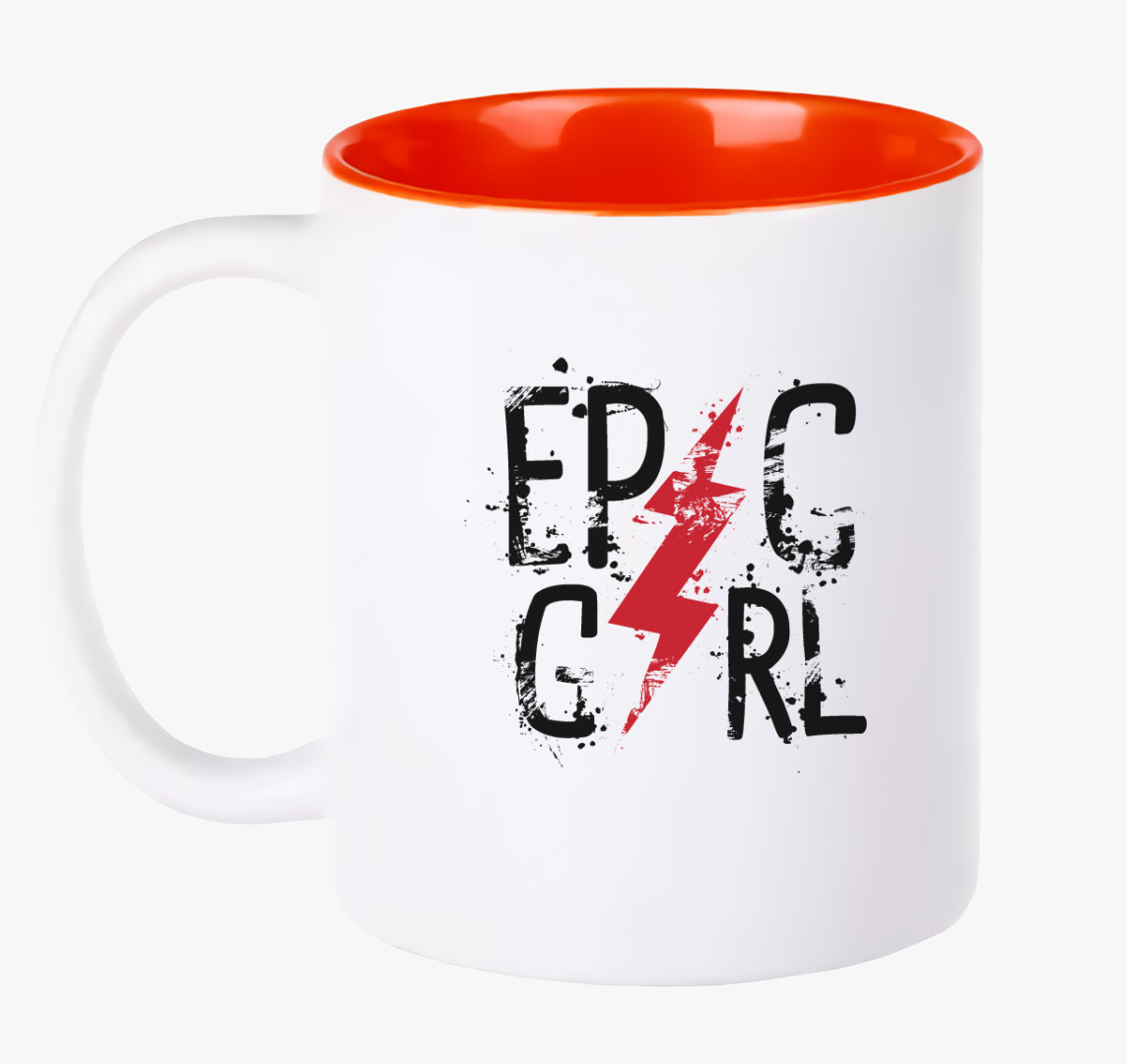 Epic Girl - Csajos bögre — Piros