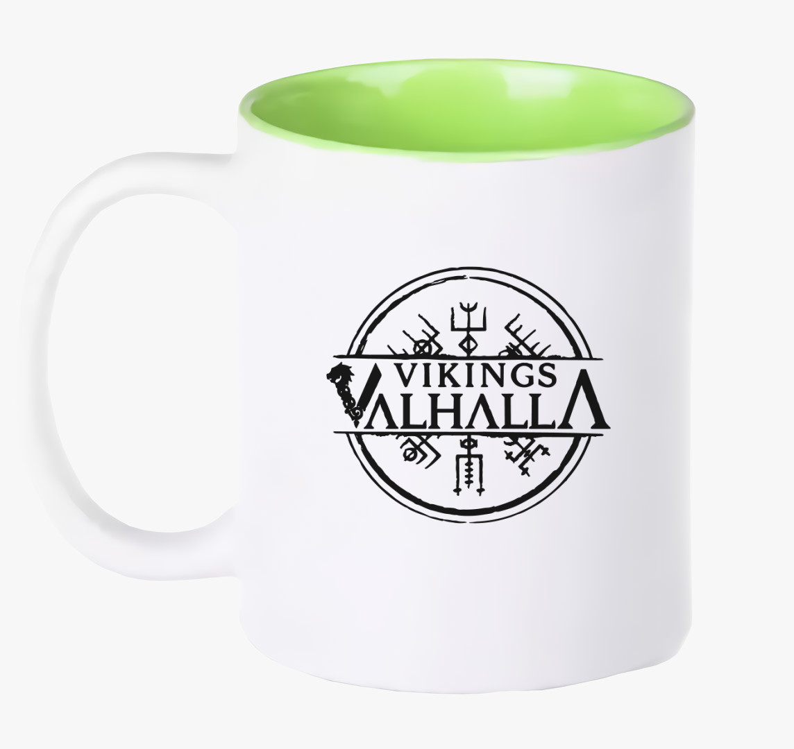 Vikings valhalla bögre — Zöld