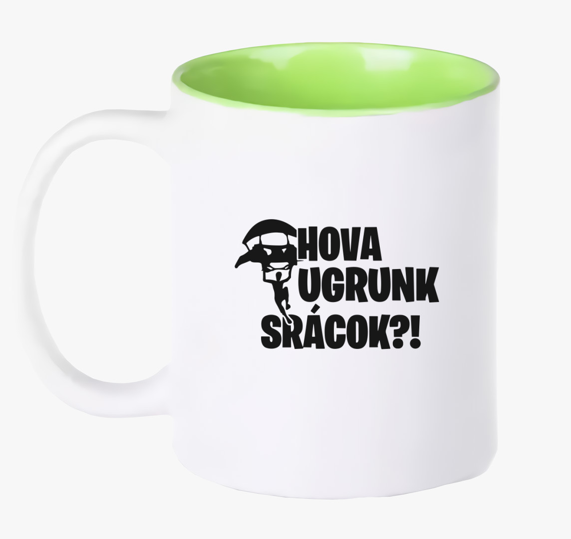 Fortnite hova ugrunk srácok bögre — Zöld