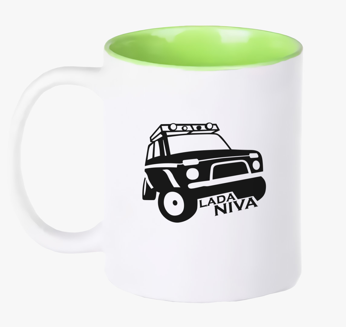 Lada Niva bögre — Zöld