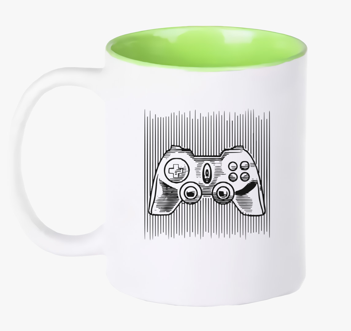 Gamer Joystick bögre — Zöld