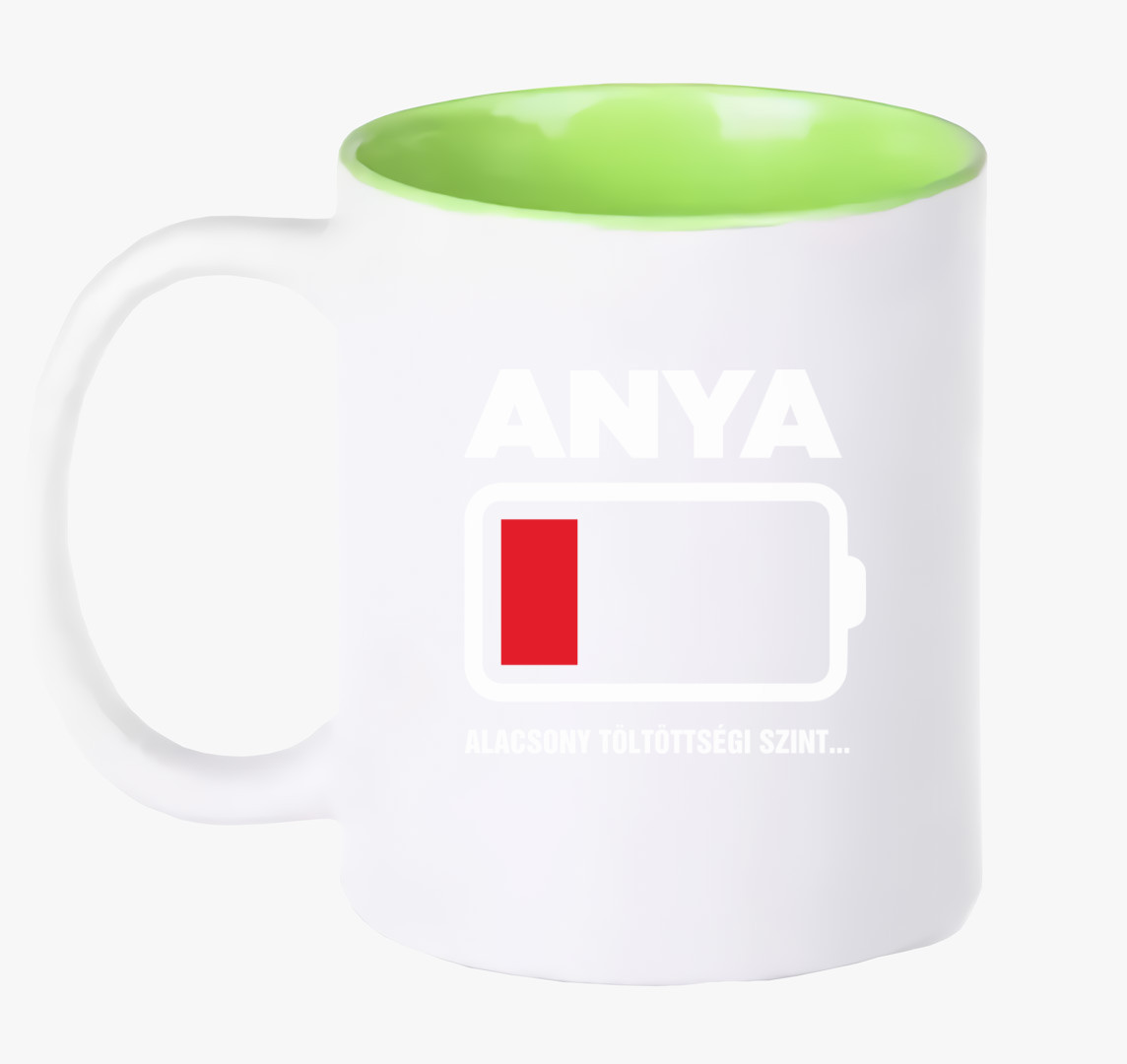 Anya fáradt bögre — Zöld