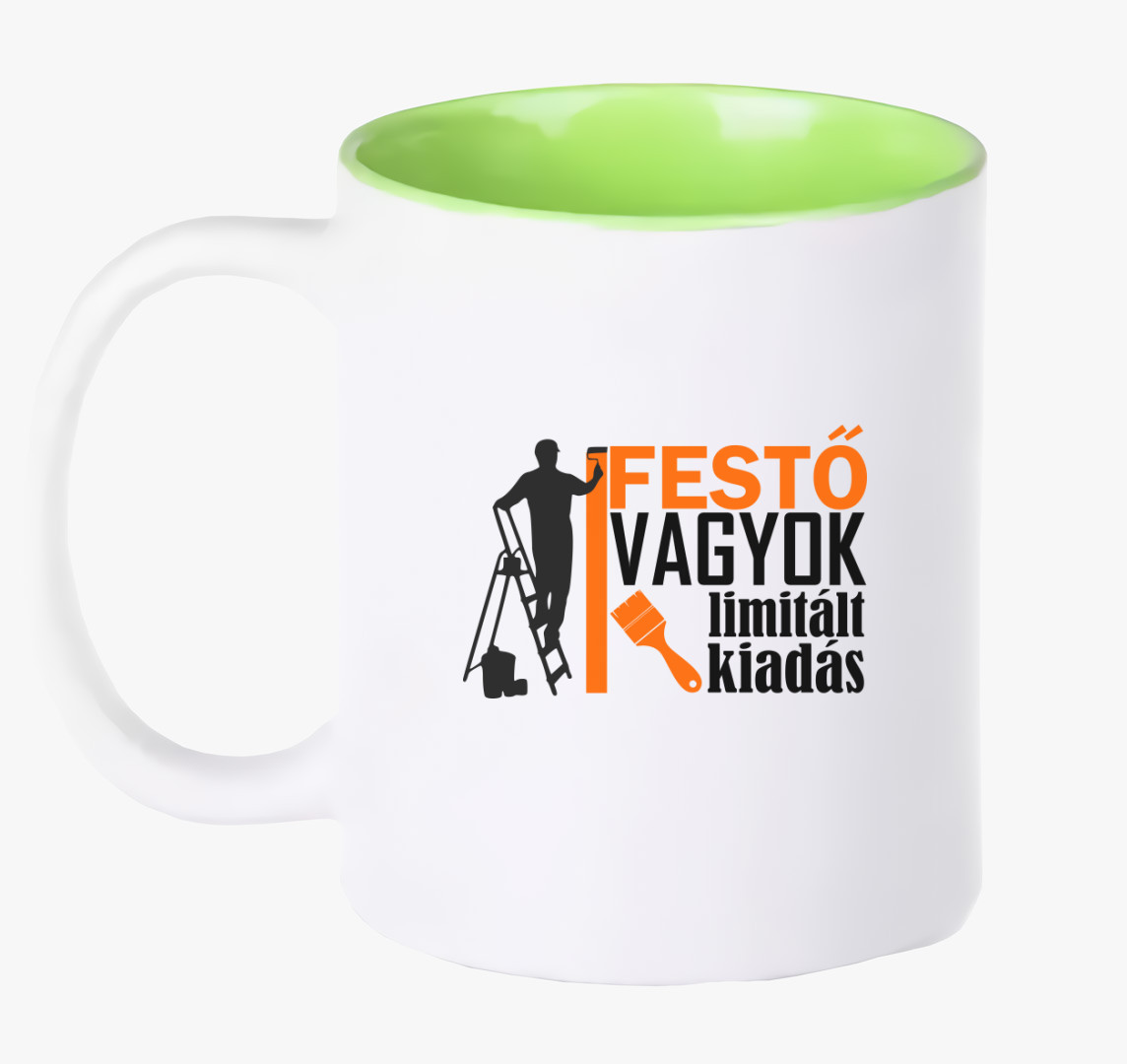 Festő vagyok bögre — Zöld