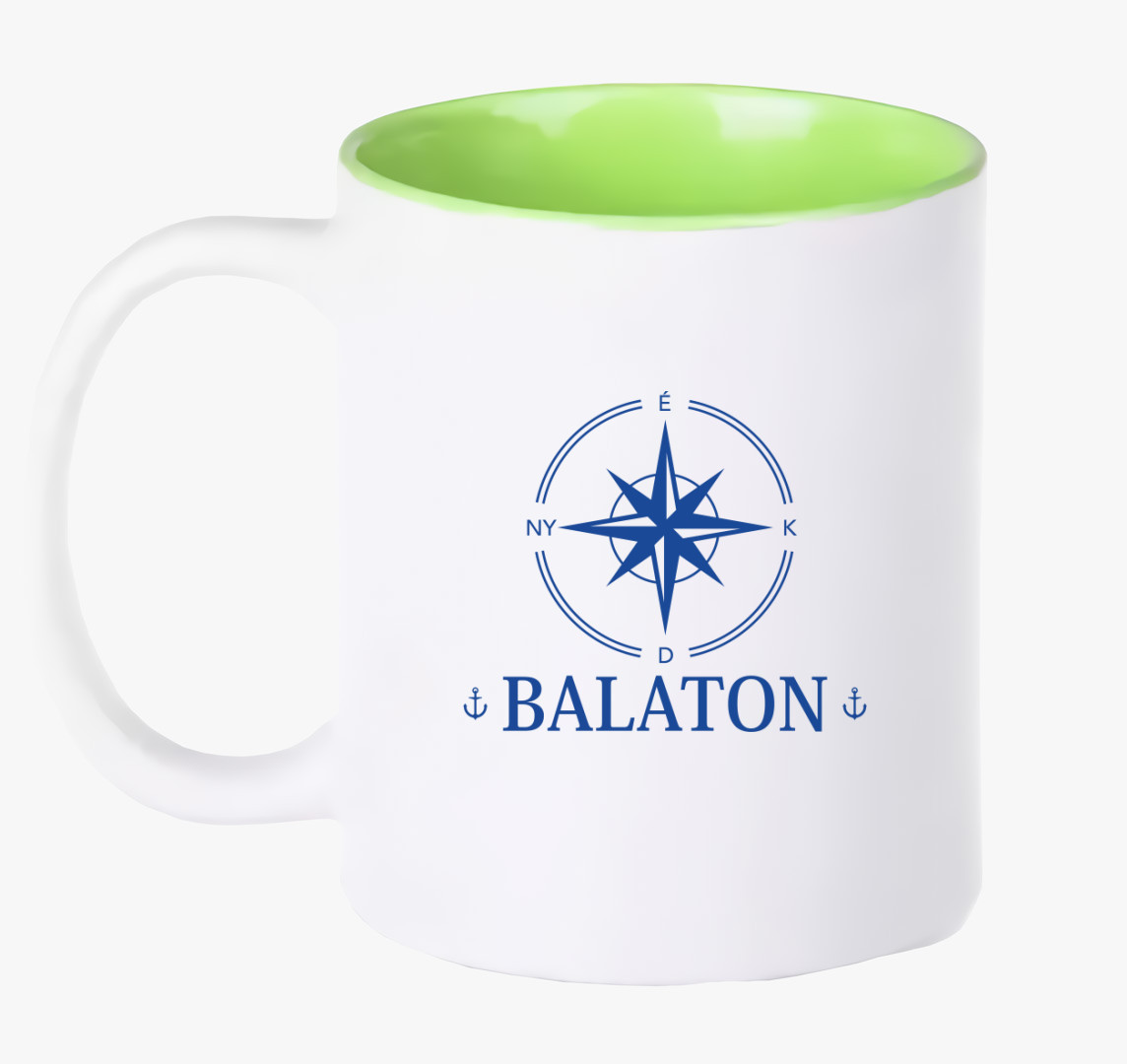Balaton iránytű bögre — Zöld