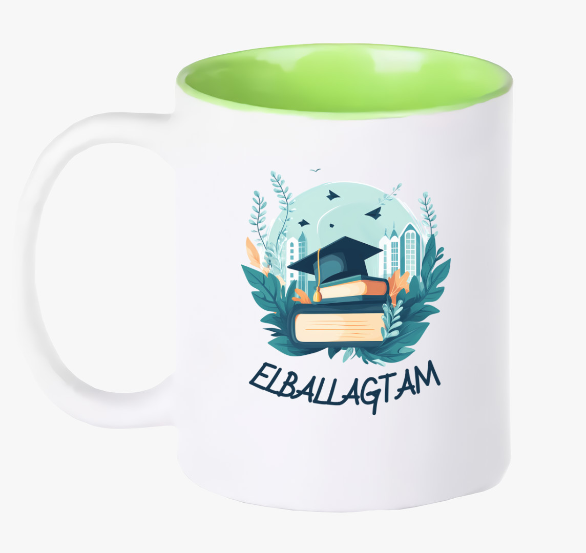 Elballagtam rajzos bögre — Zöld