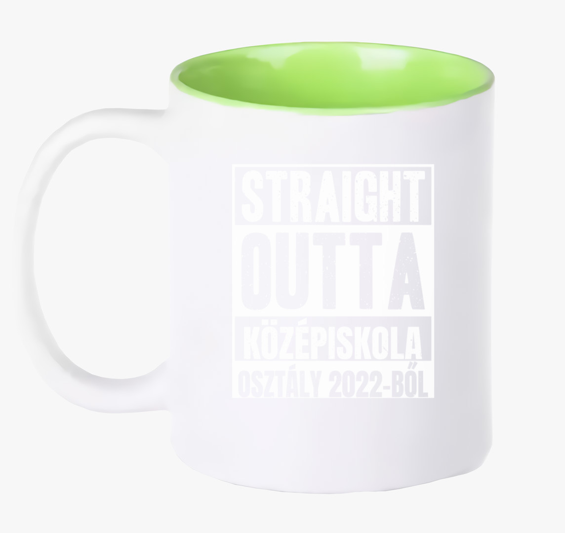 Straight outta középiskola bögre — Zöld