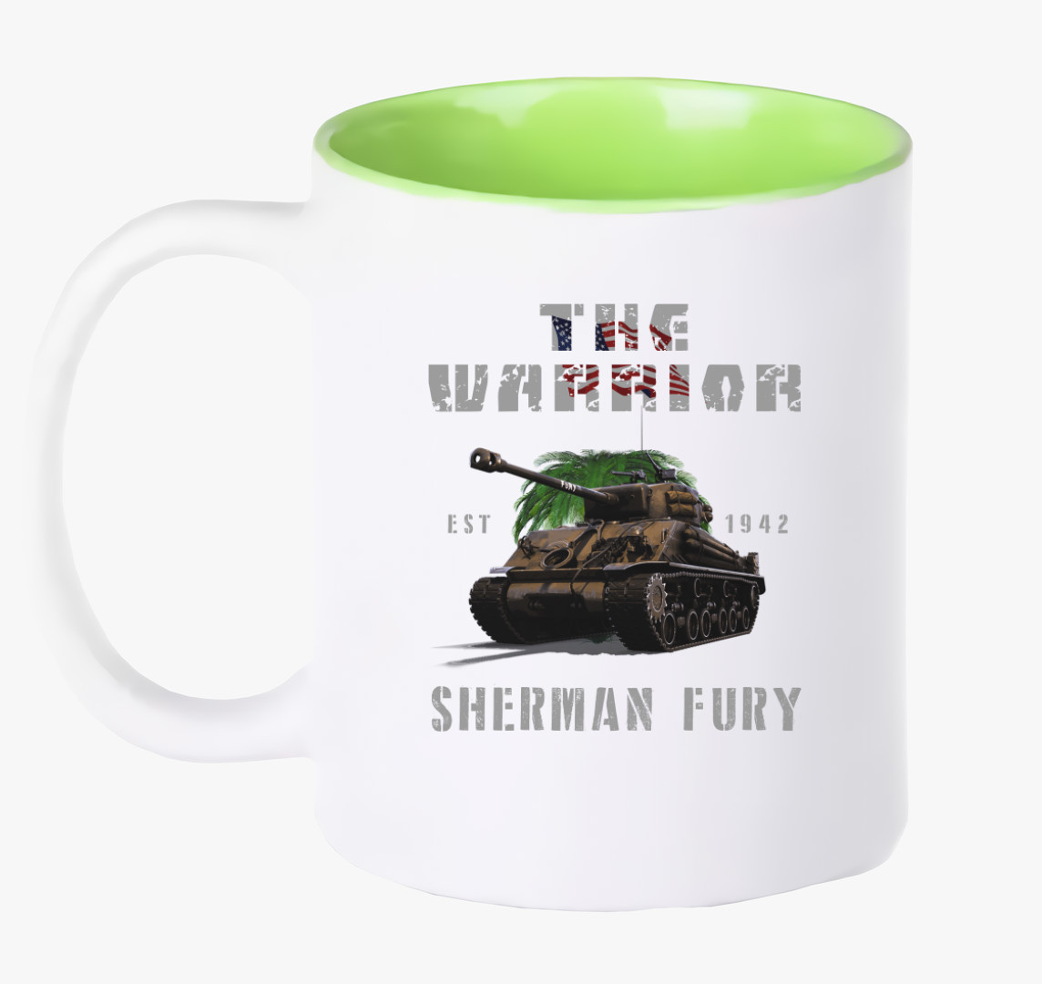 Sherman Fury bögre — Zöld