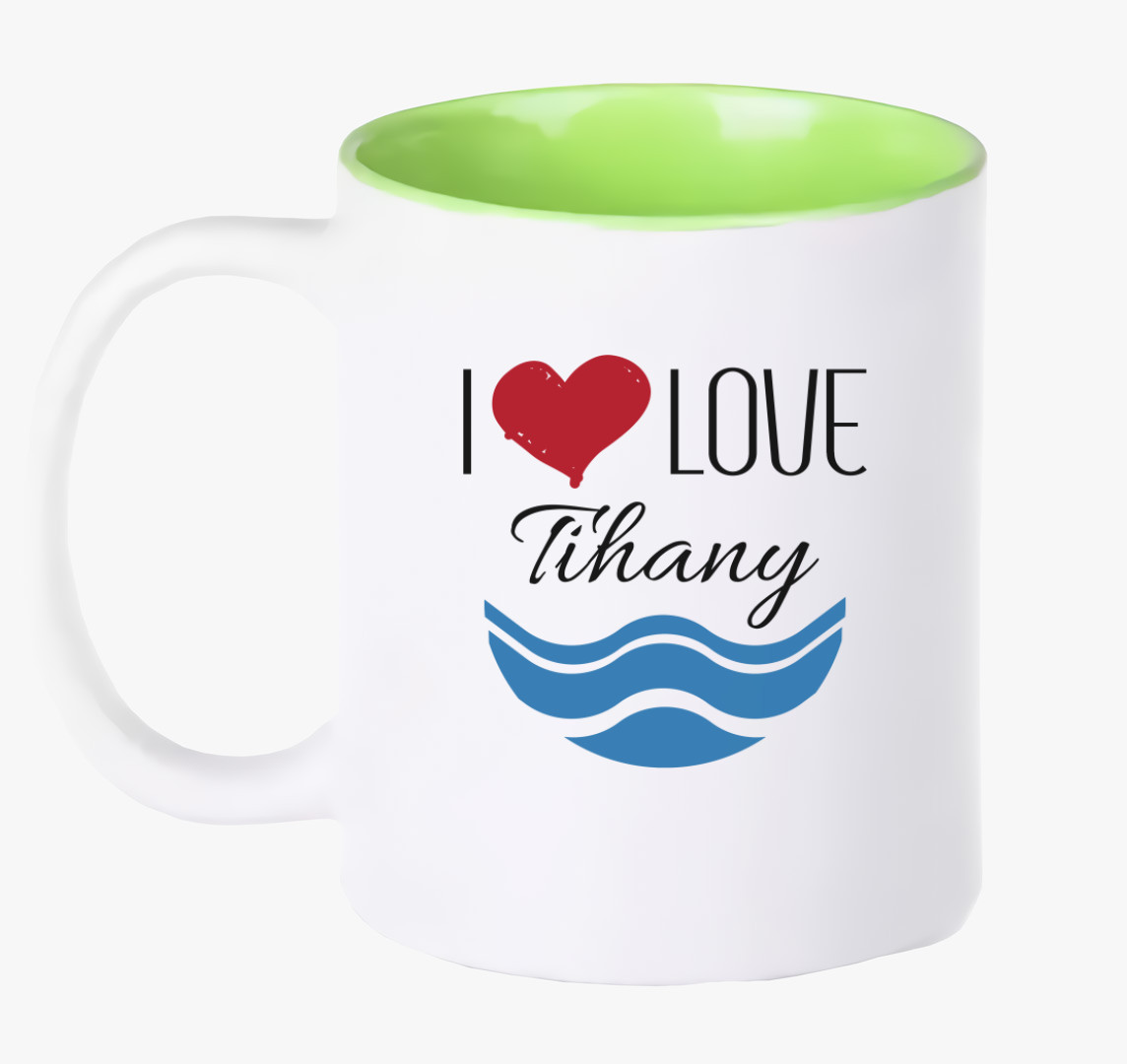 I love Tihany bögre — Zöld
