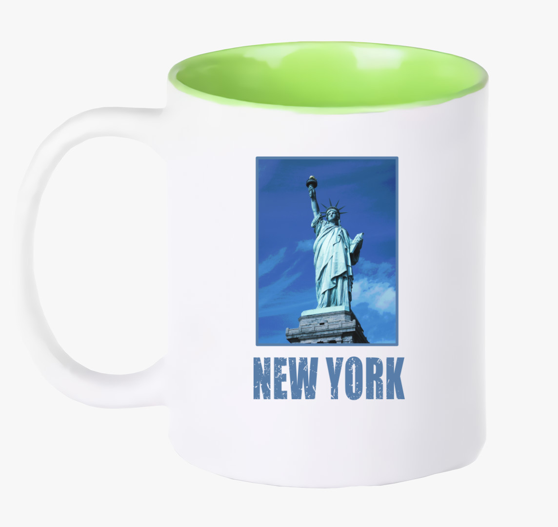 New York kék  bögre — Zöld