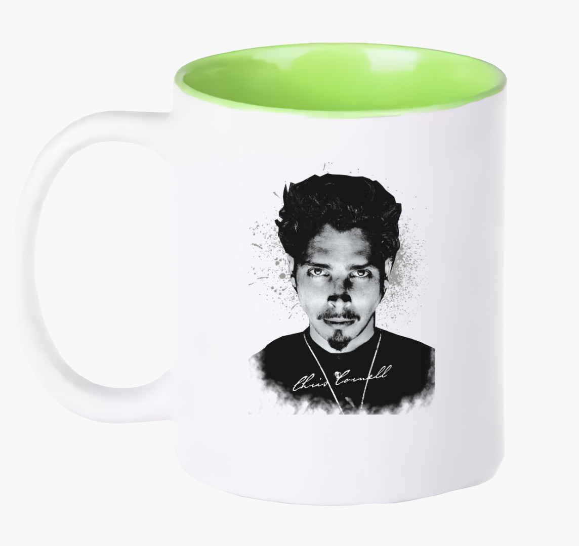 Chris Cornell bögre — Zöld