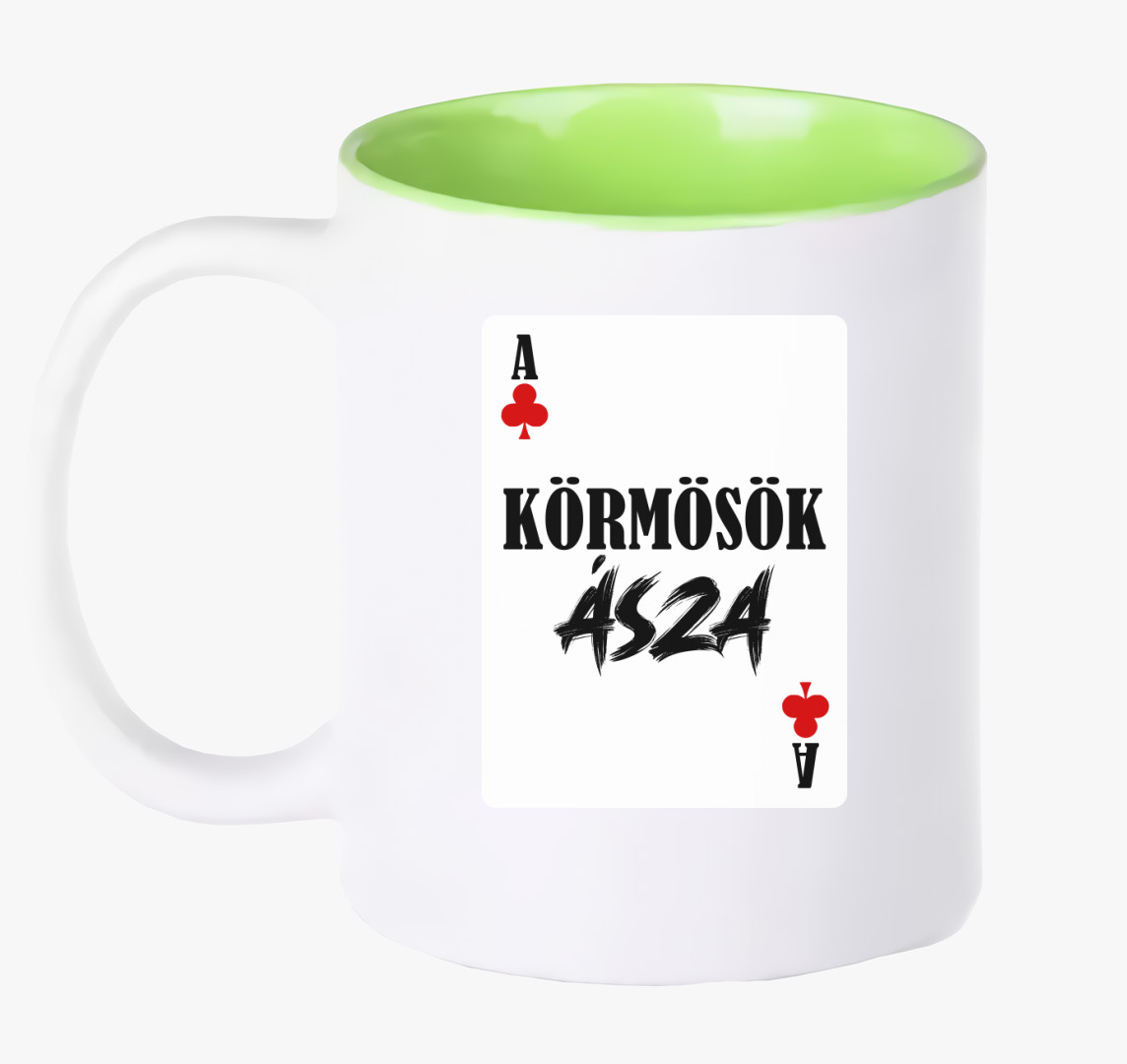Körmösök ásza kártyás bögre — Zöld
