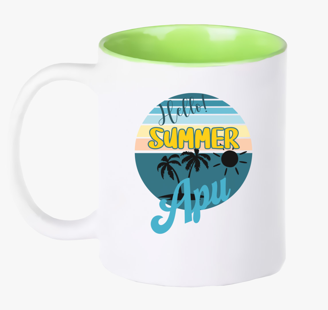 Hello Summer apu bögre — Zöld