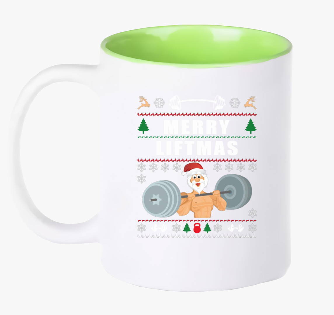 Merry liftmas bögre — Zöld