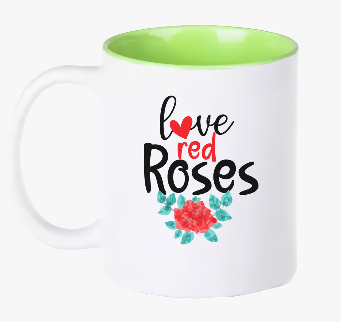 Love Roses bögre — Zöld