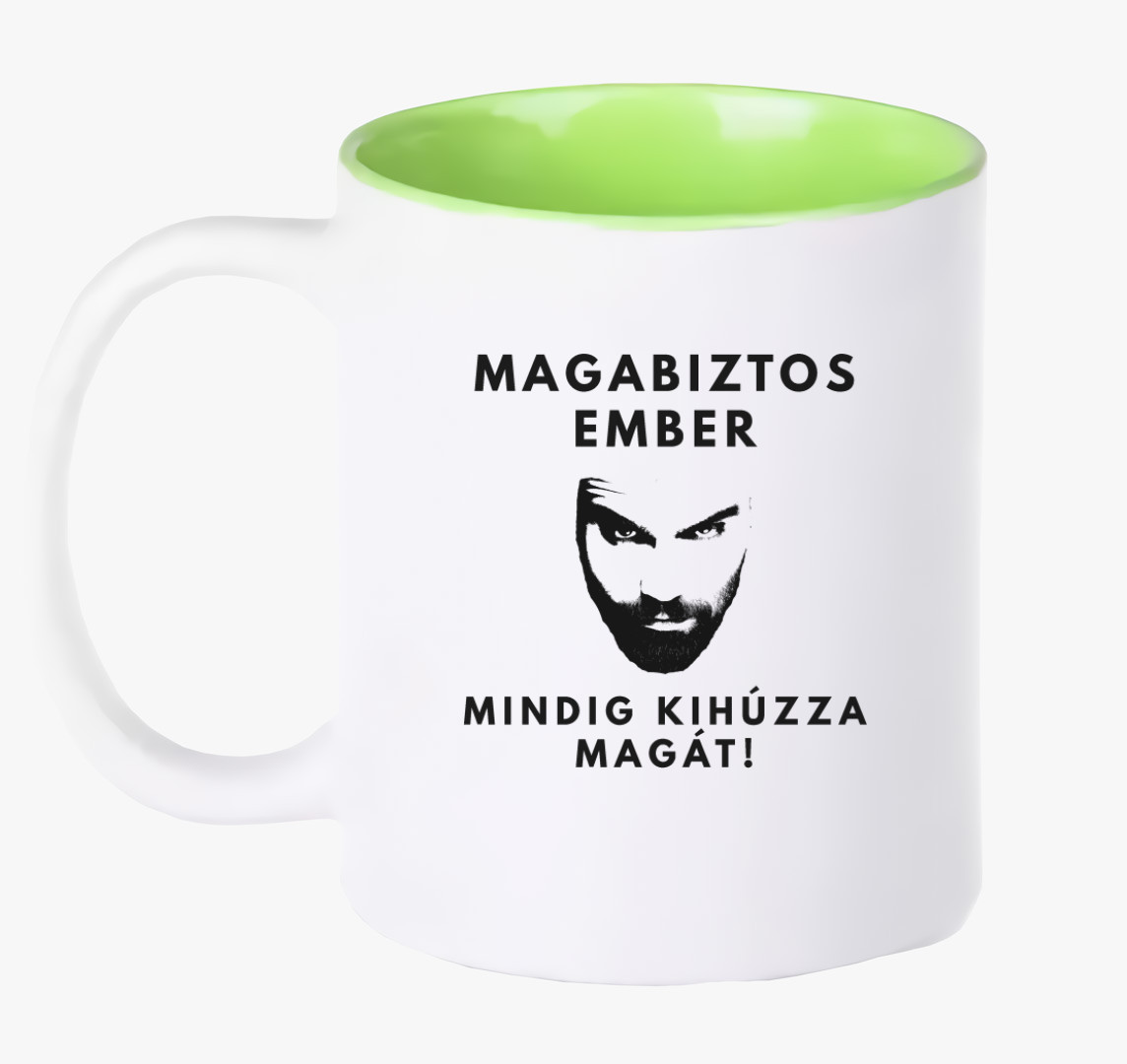 Magabiztos bögre — Zöld