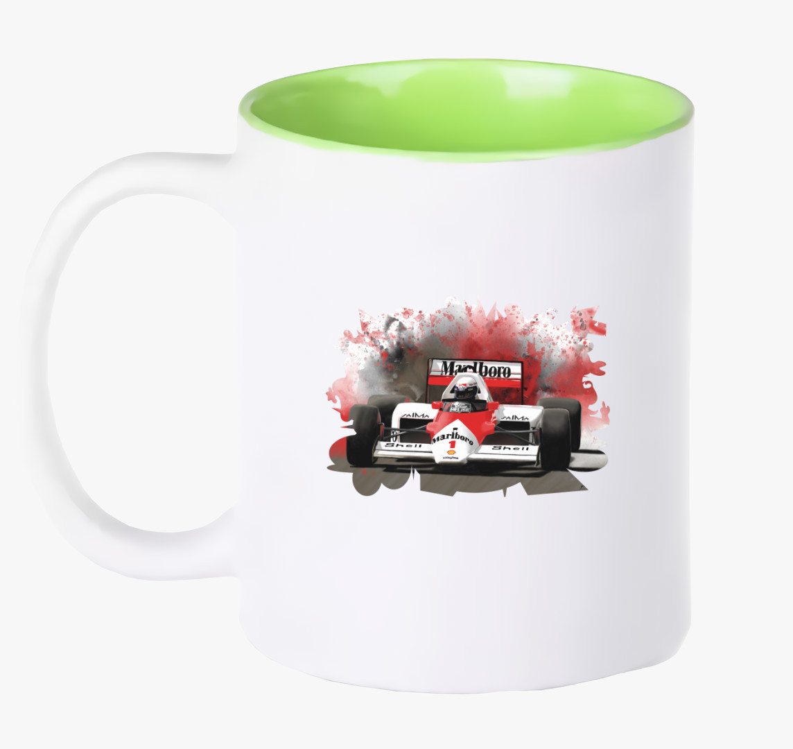 Alain Prost bögre — Zöld