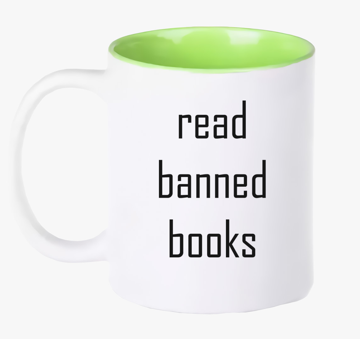 Read Banned Books bögre — Zöld