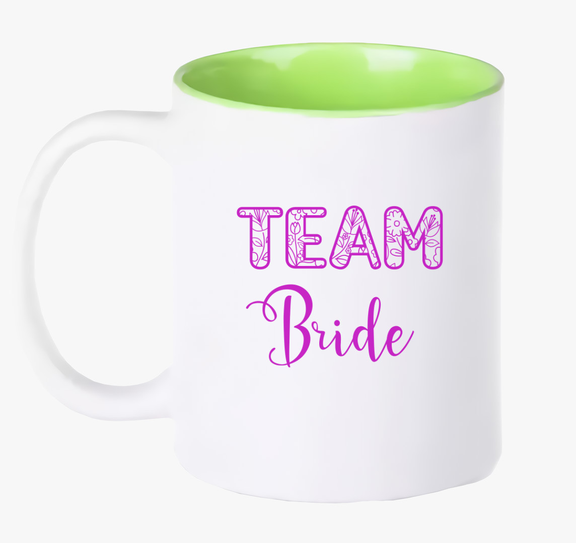 Team Bride bögre — Zöld