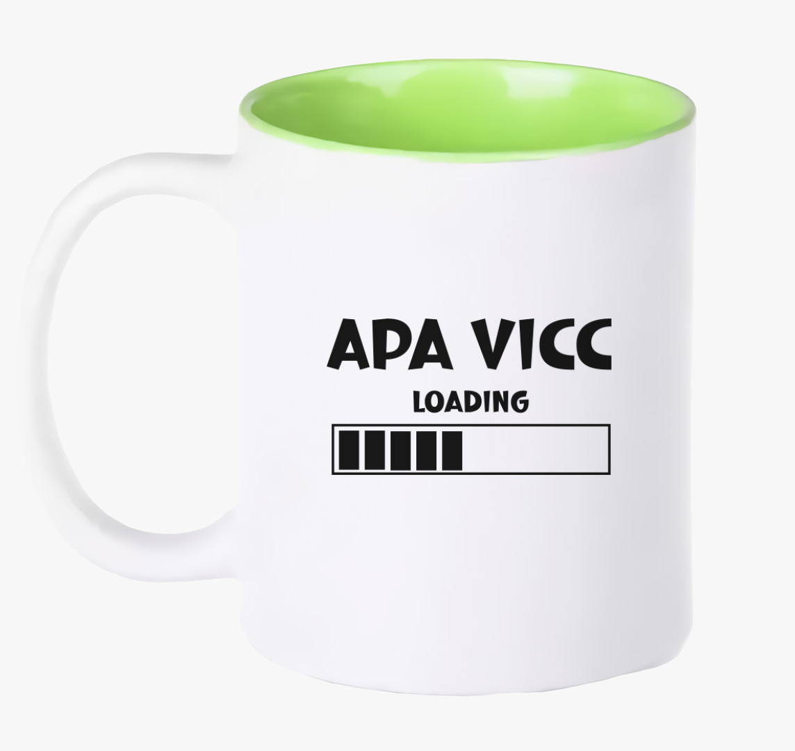 Apa vicc loading bögre — Zöld
