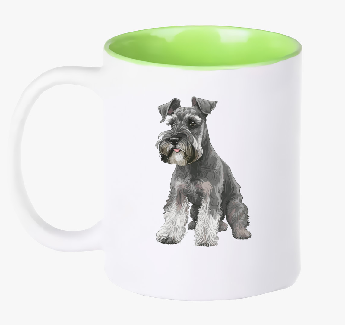 Schnauzer bögre — Zöld