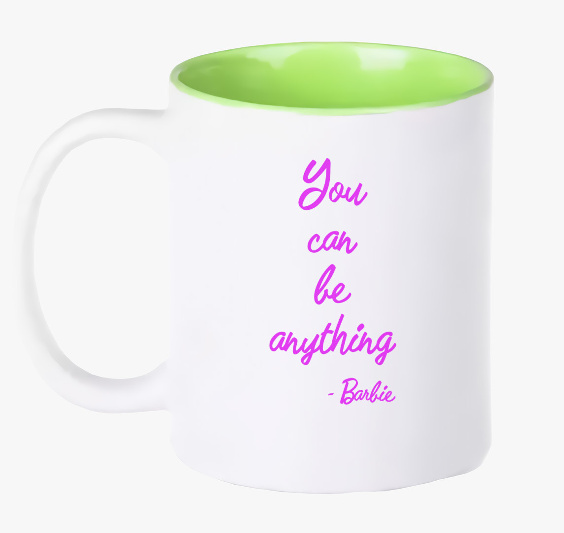 You can be anything Barbie bögre — Zöld
