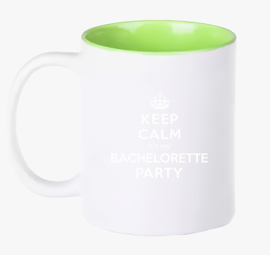 Keep calm lánybúcsú bögre — Zöld