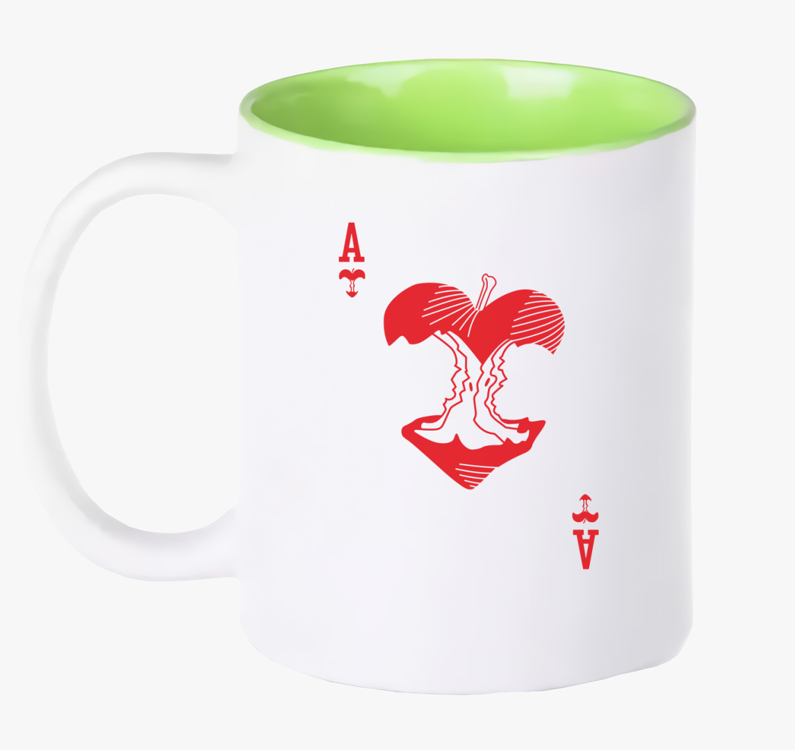 Alice Poker bögre — Zöld