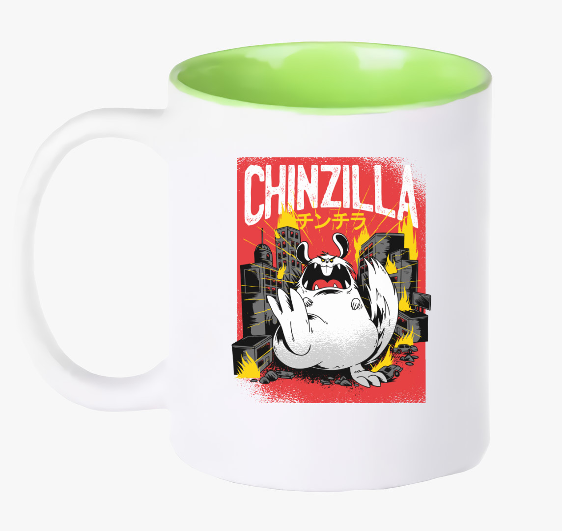 Chinzilla - csincsilla bögre — Zöld
