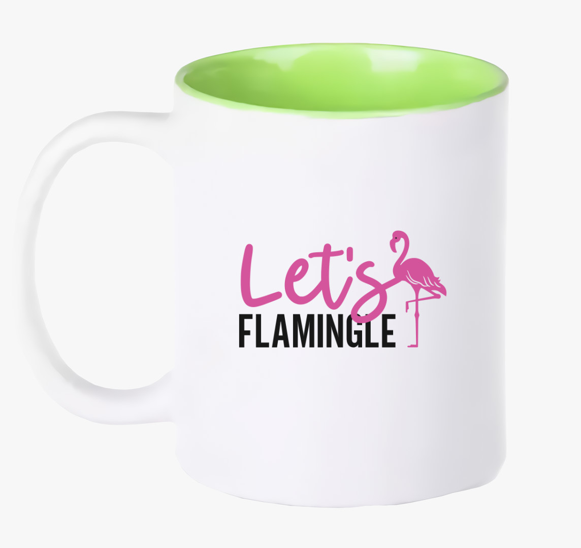 Flamingo flamingle bögre — Zöld