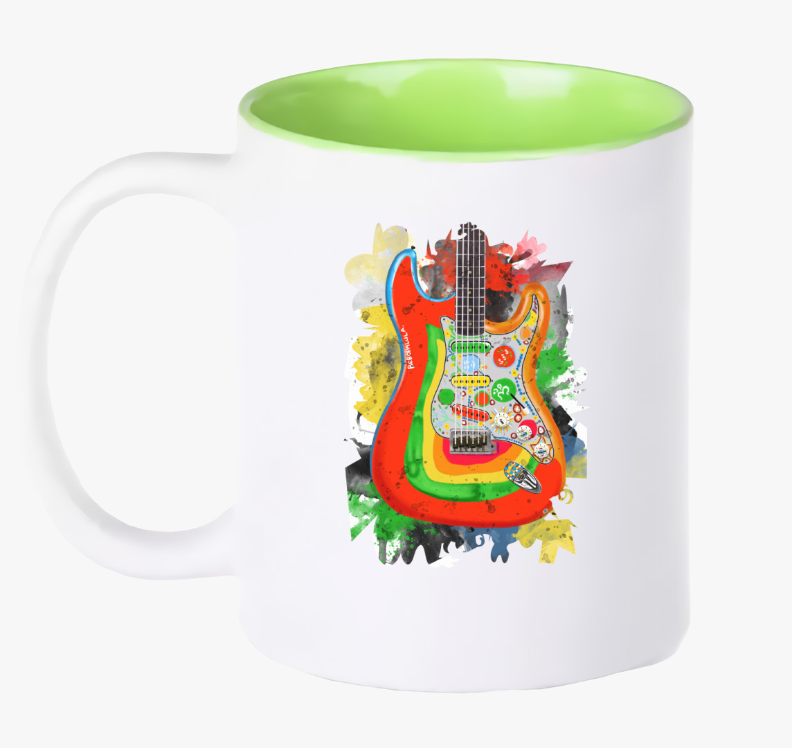 George Harrison Rocky Gitár bögre — Zöld