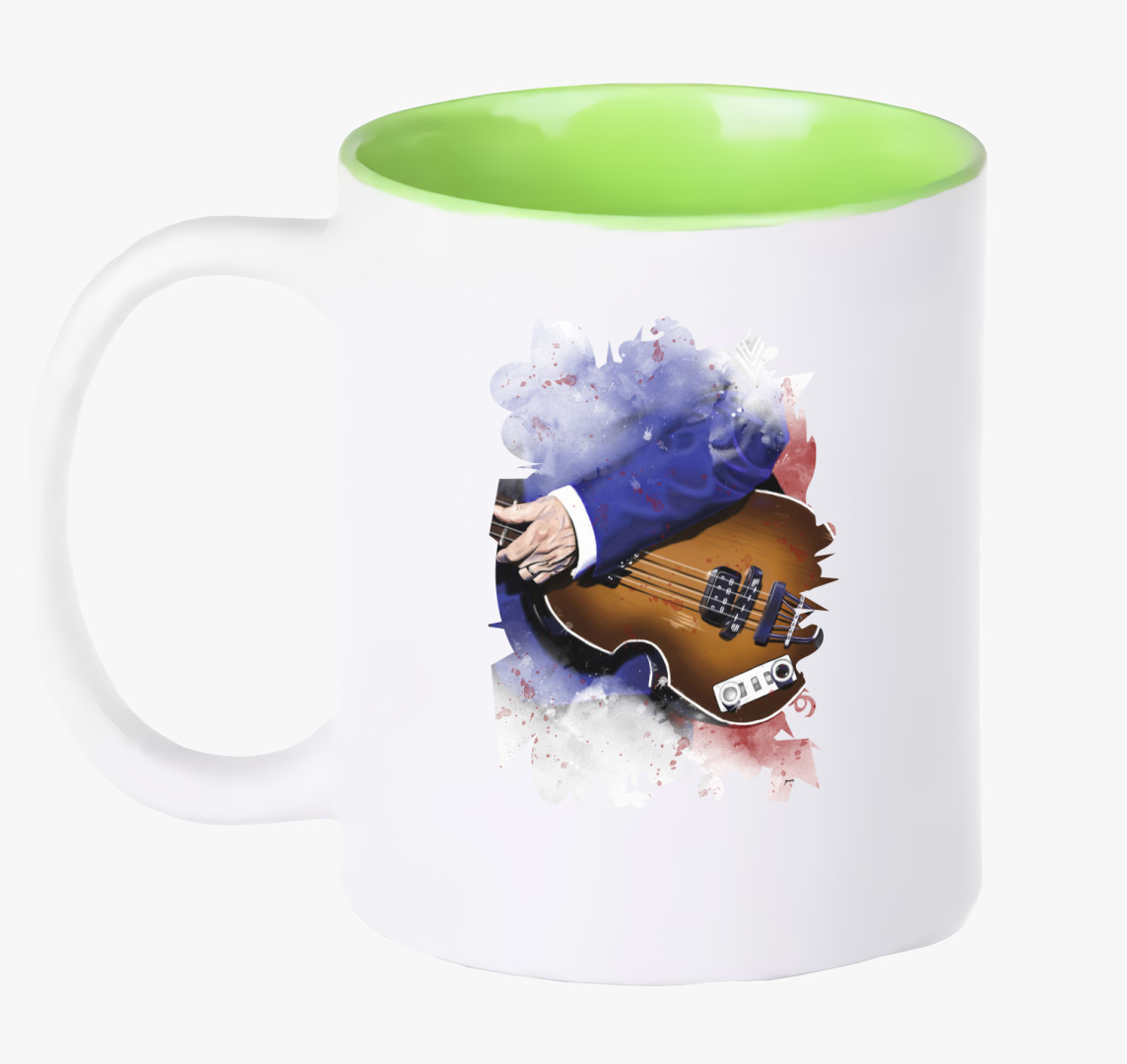 Paul McCartney Basszusgitár bögre — Zöld
