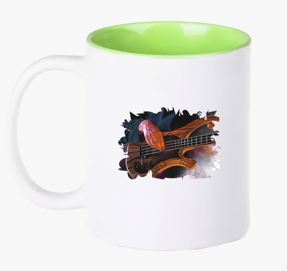 Les Claypool Basszgitár bögre — Zöld