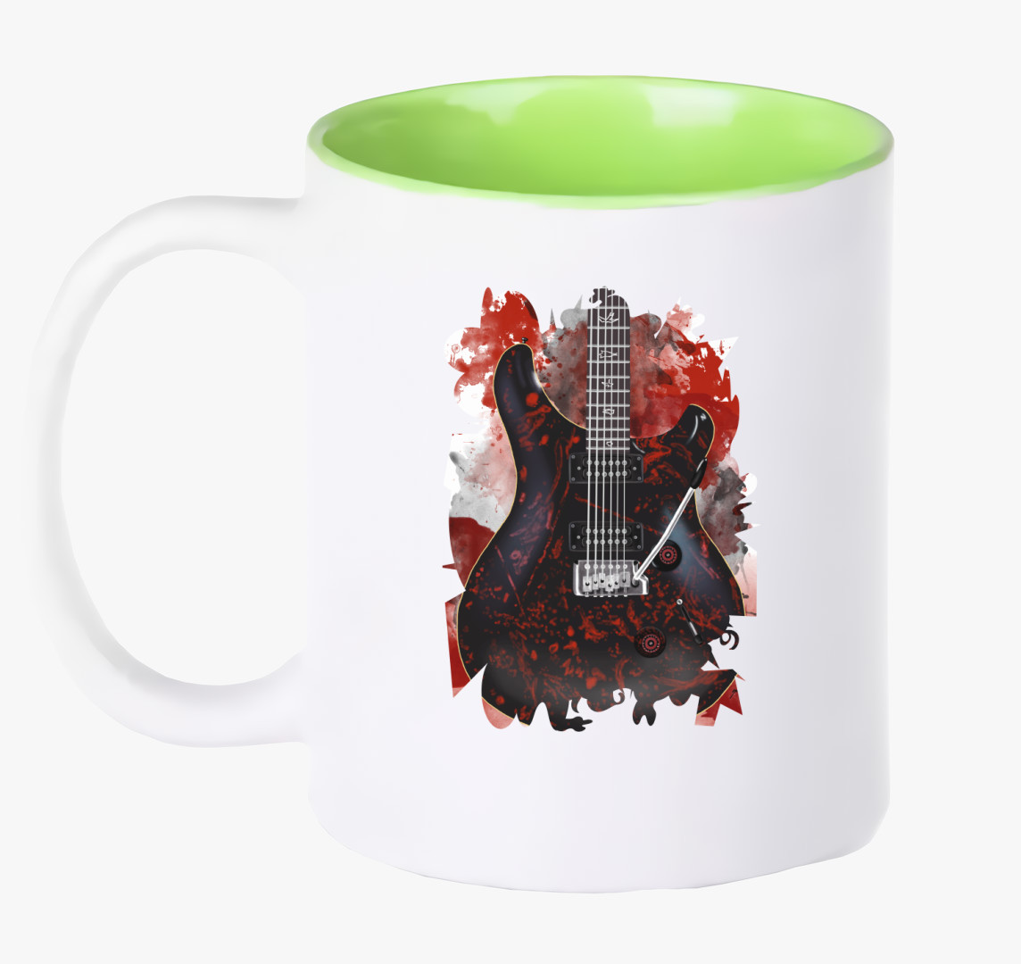 Orianthi gitár bögre — Zöld