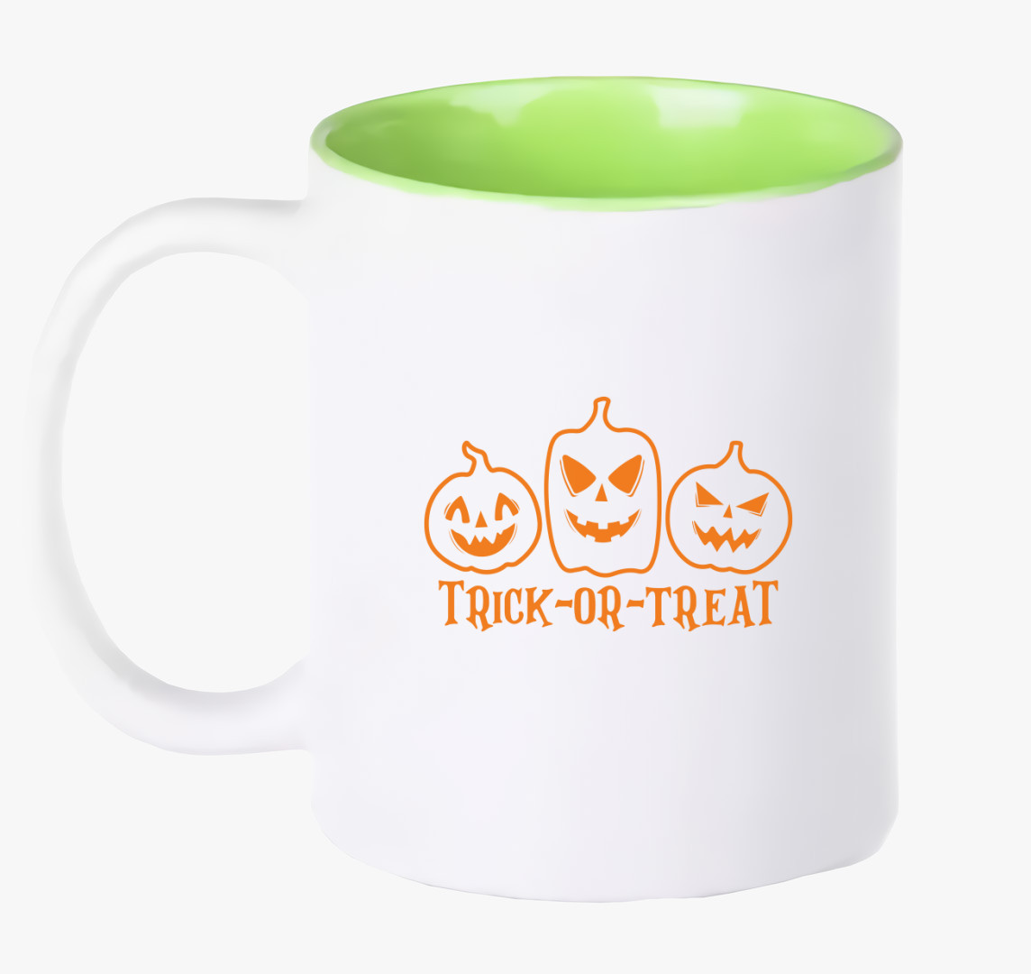 Trick or treat pumpkins bögre — Zöld