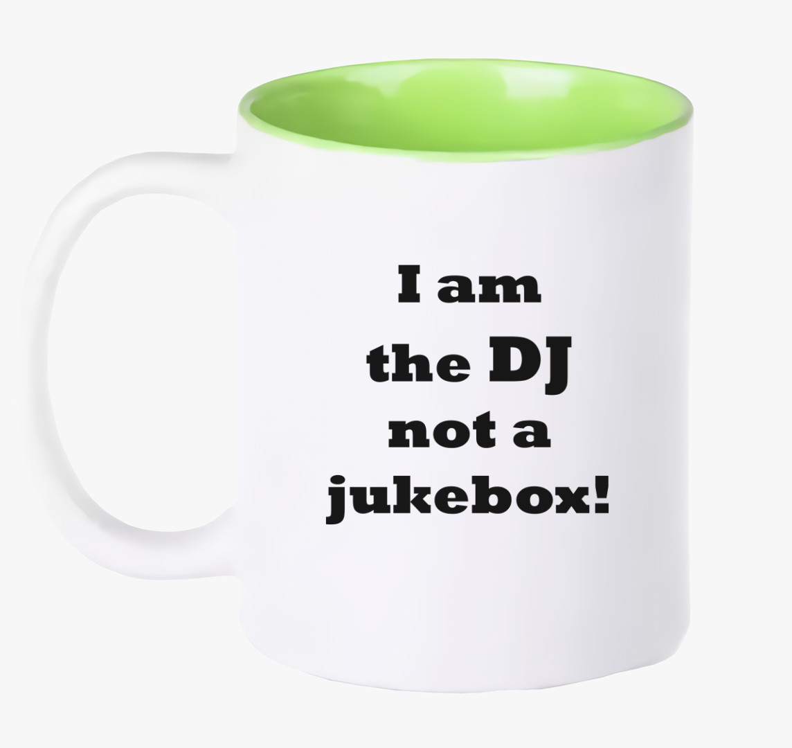 DJ jukebox bögre — Zöld